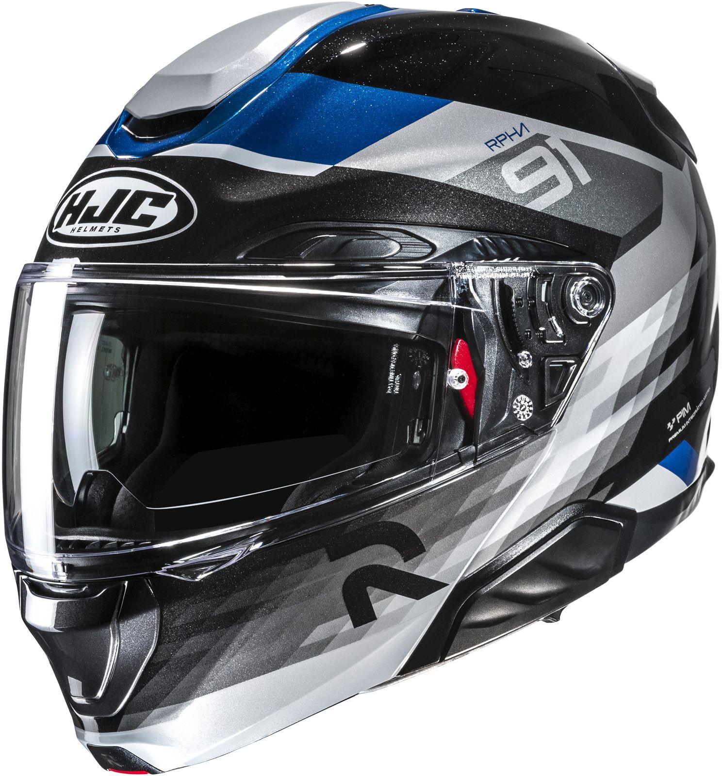 Casque modulable HJC RPHA-91 Madal Noir - Bleu