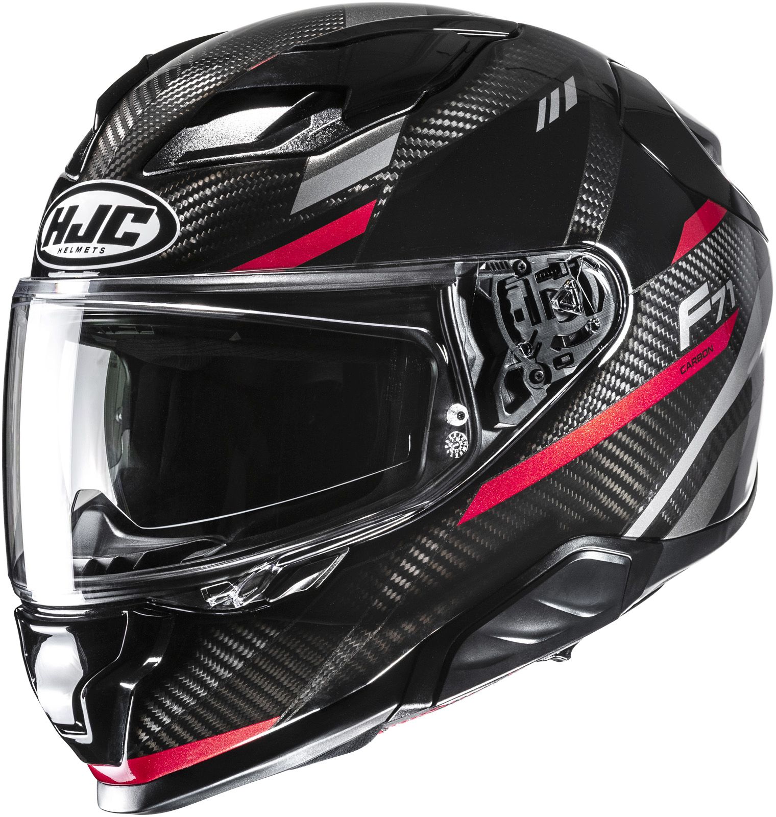 Casque intégral HJC F71 Carbon Esira Noir - Rouge