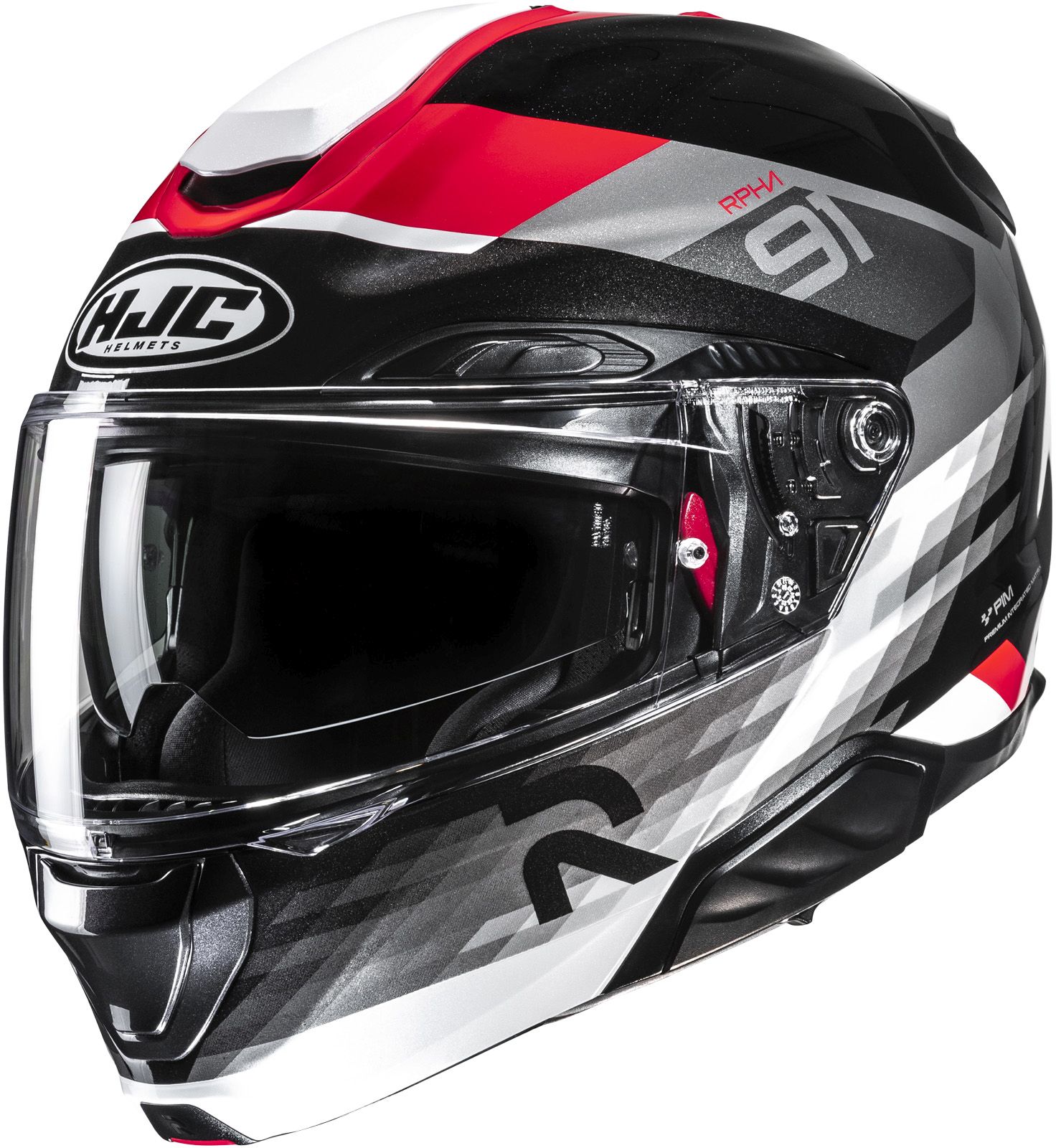 Casque modulable HJC RPHA-91 Madal Noir - Rouge