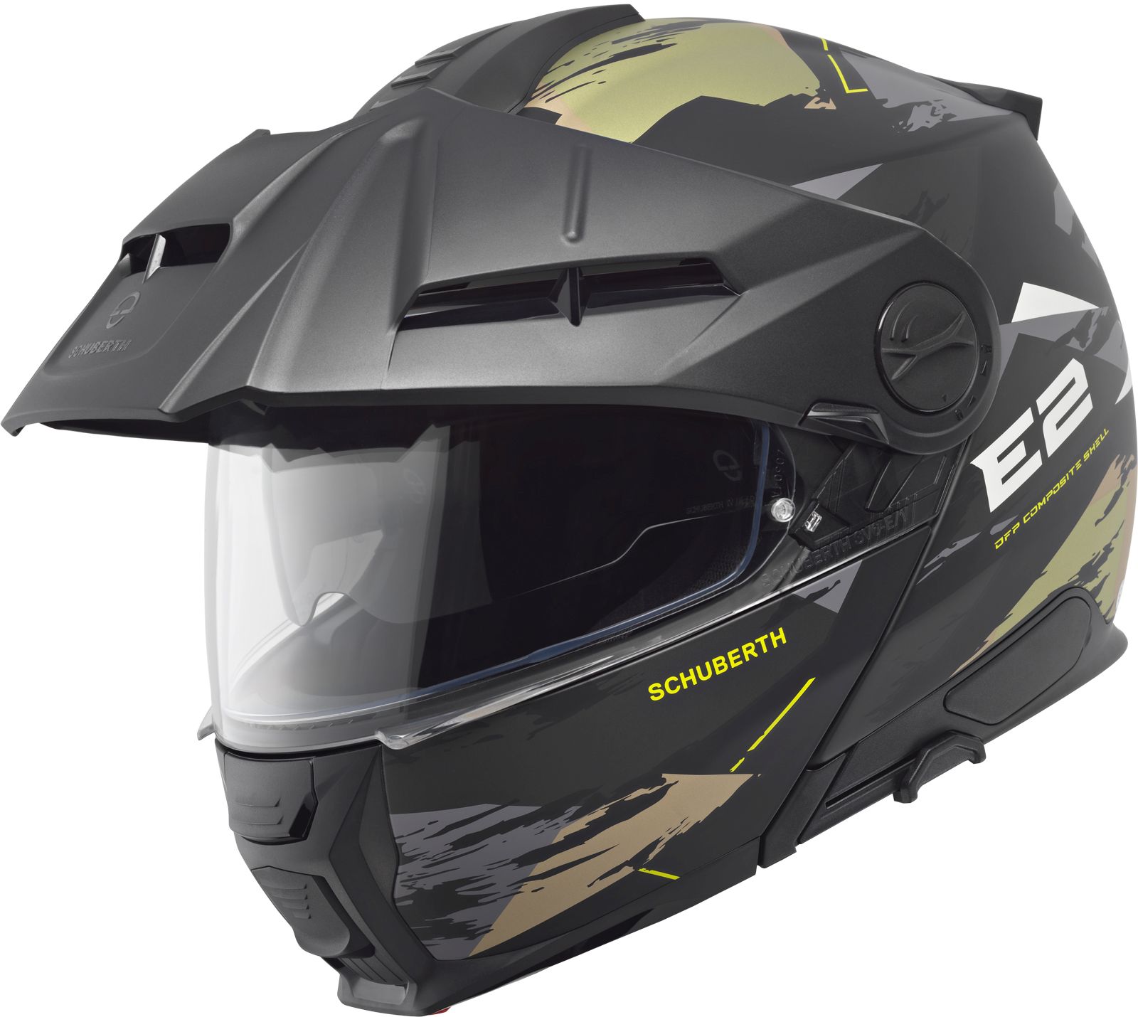 SCHUBERTH E2 Trail Mat zwart - Groen