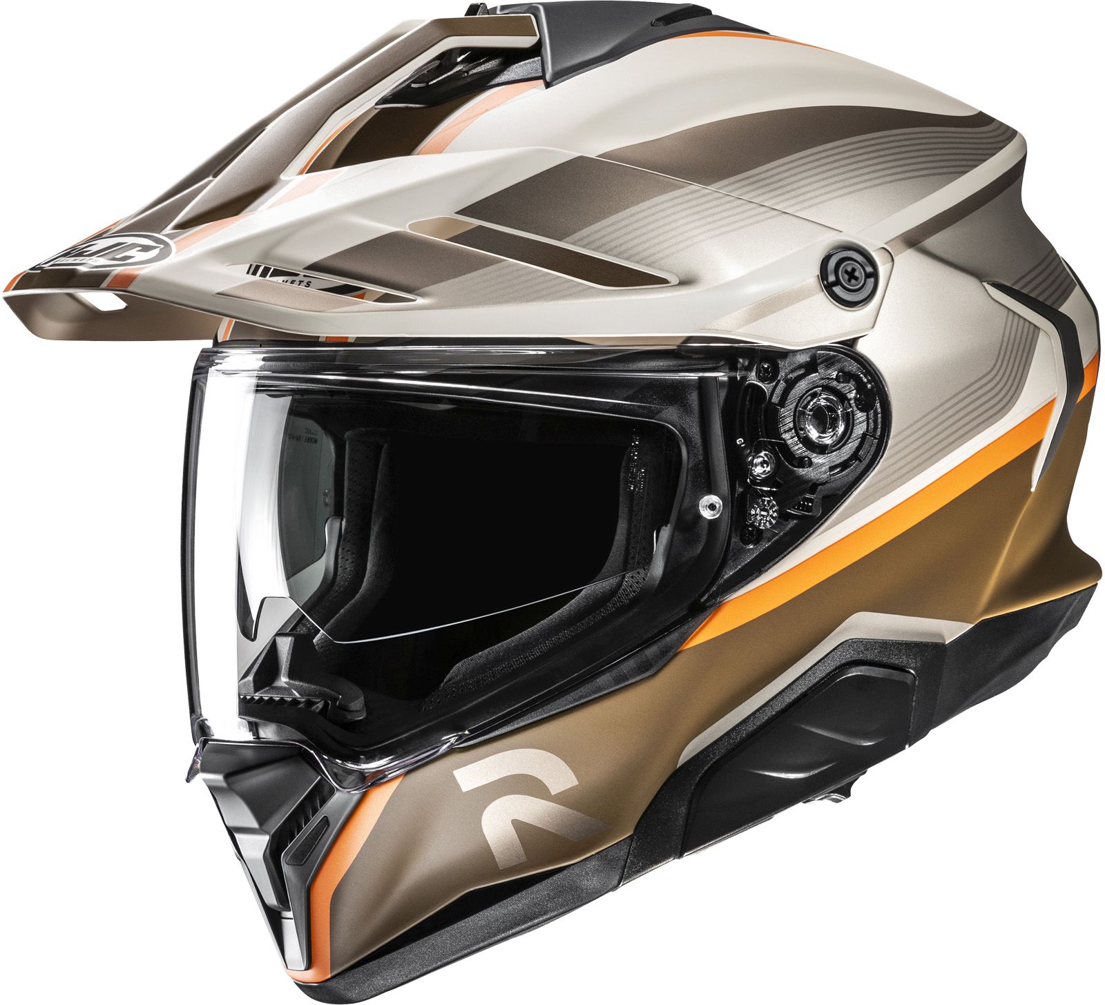 Casque Dual Sport HJC RPHA-60 Arbre Beige - Marron