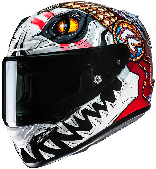 Integraalhelm HJC RPHA-12 Kepina Wit - Rood