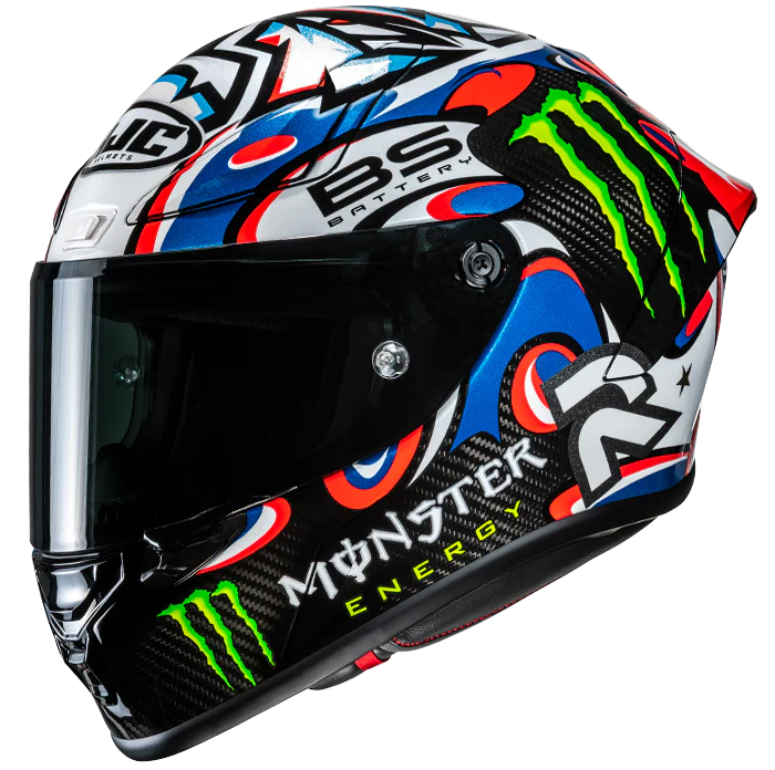 HJC RPHA-1 V2 carbon Quartararo Le Mans III White - Blue