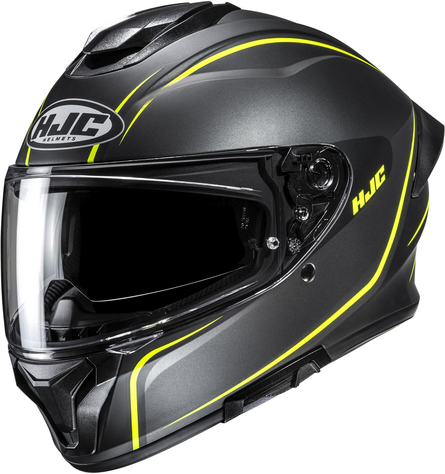 Full-face helmet HJC C71 Quez Black - Yellow