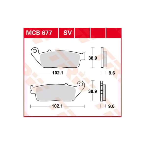 TRW Brake pads MCB677SH
