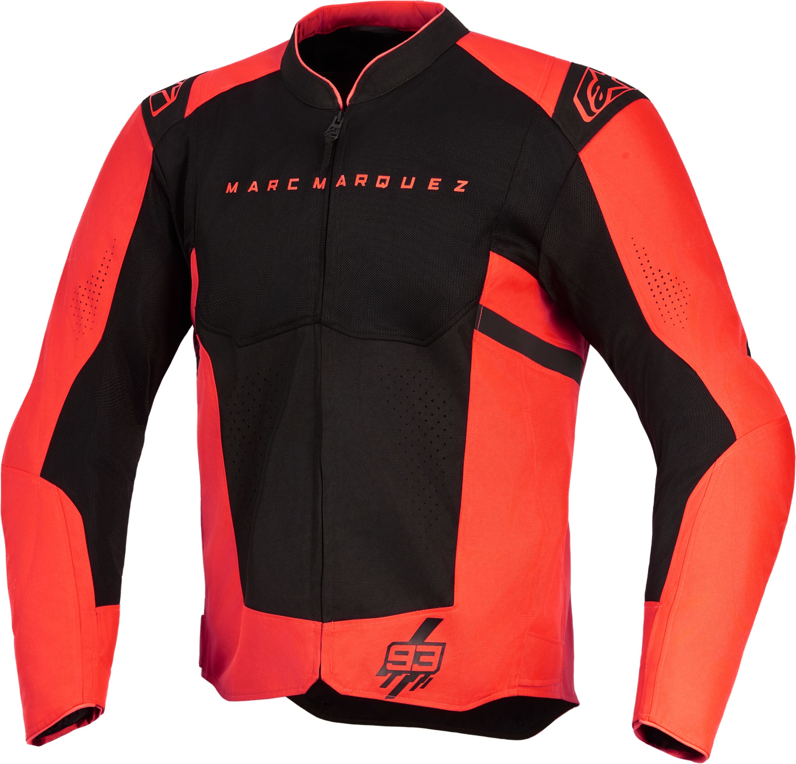 Men's summer motorcycle jacket and hoodie ALPINESTARS T-SPS Air V2 MM93 Red Fluo-Black