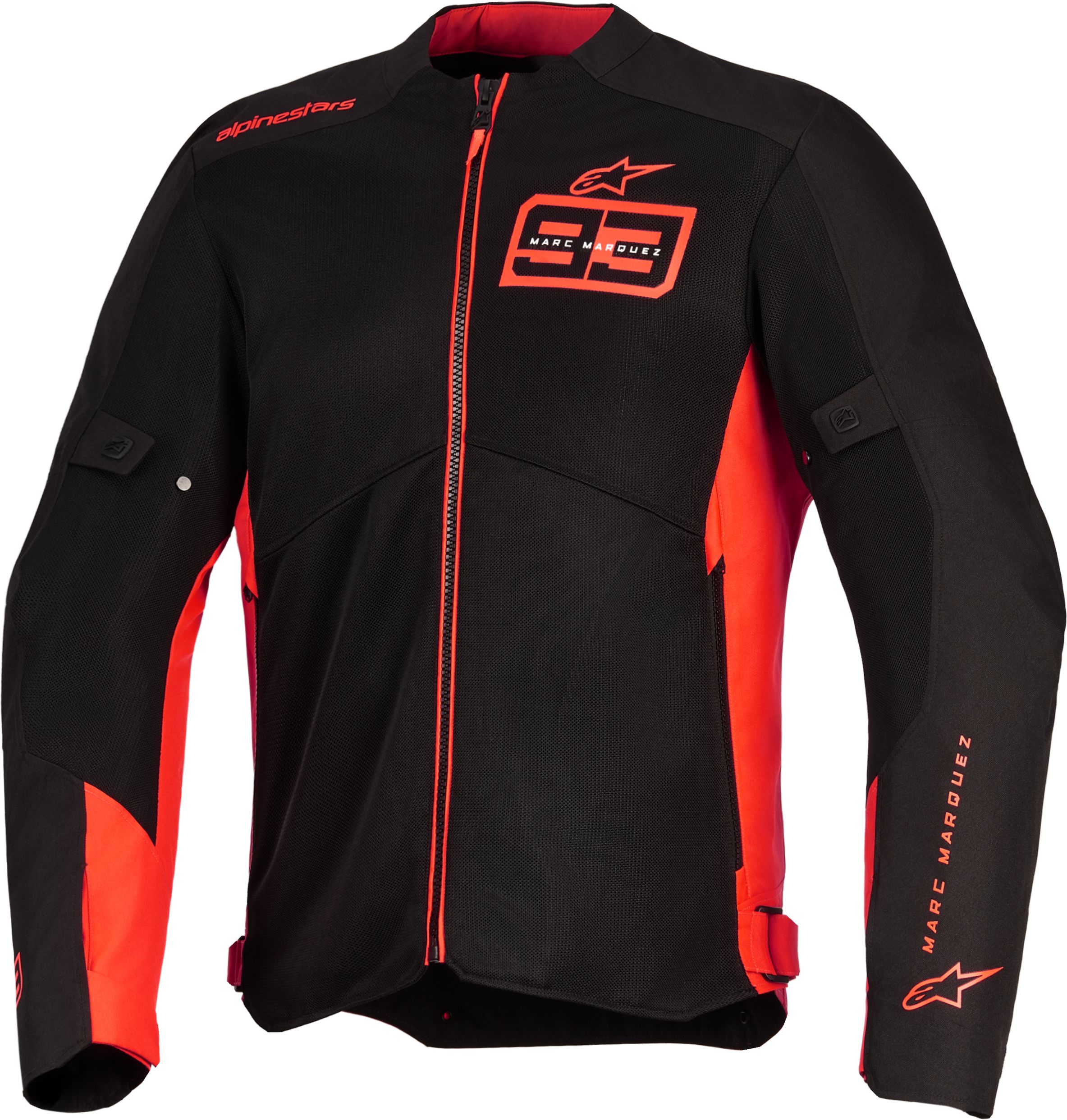 Men's summer motorcycle jacket and hoodie ALPINESTARS C-1 Air MM93 Red Fluo-Bright Red-Black
