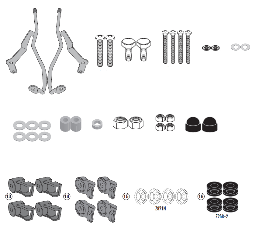 GIVI Bevestigingskit windscherm A7074A