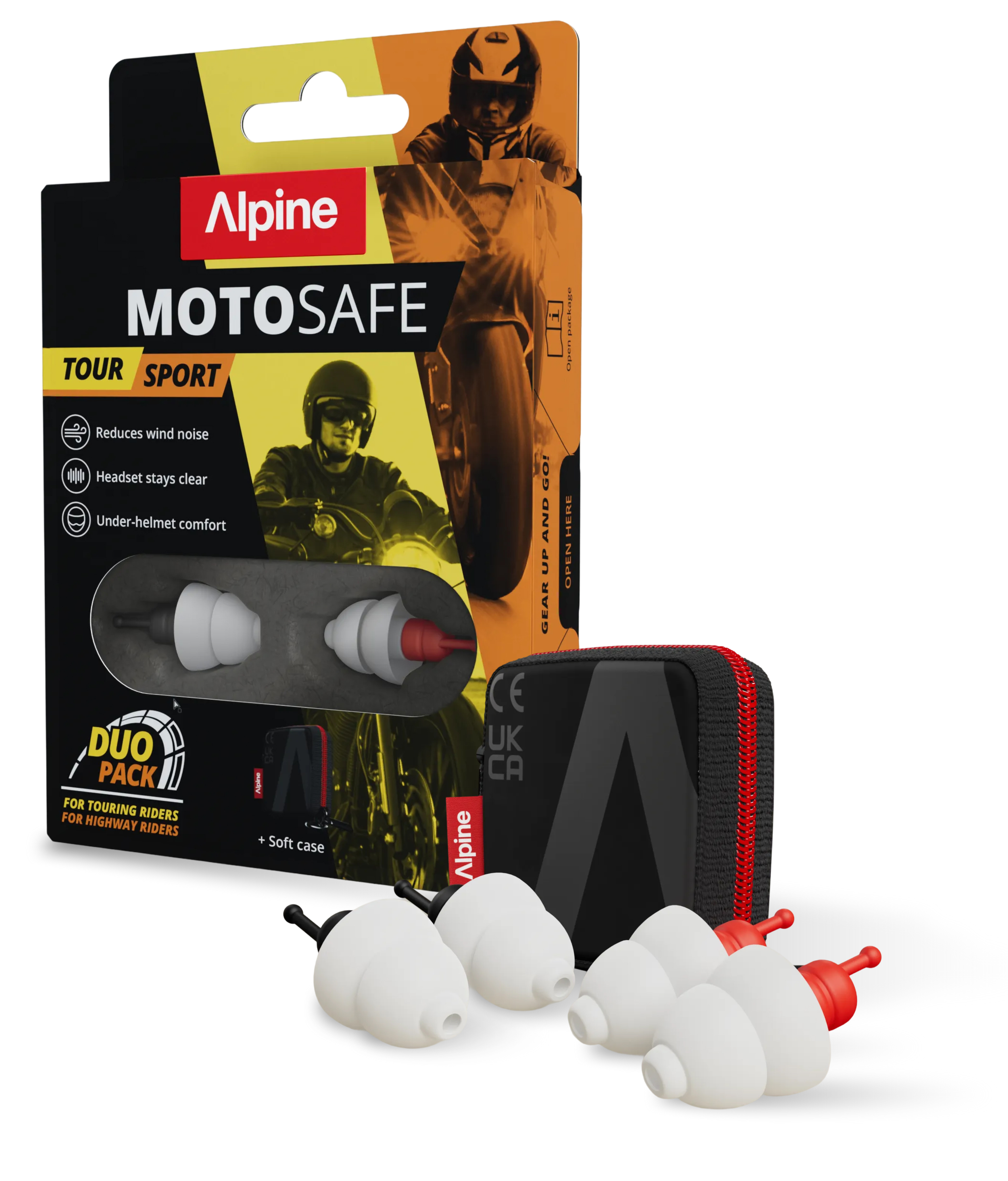 Bouchons d’oreille ALPINE MotoSafe Duo Pack