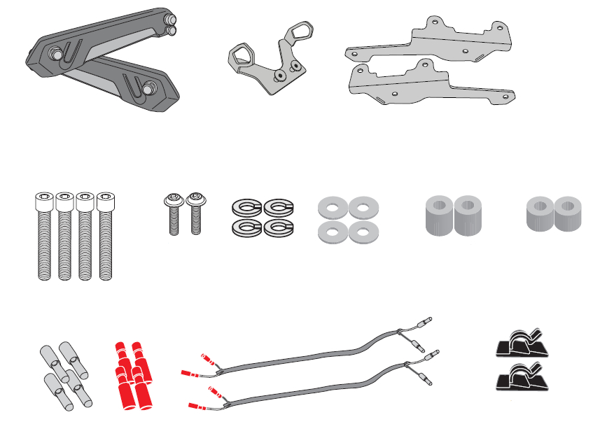 Motorspecifieke bevestigingen GIVI STL - Stealth Zijtashouders L+R STL4117