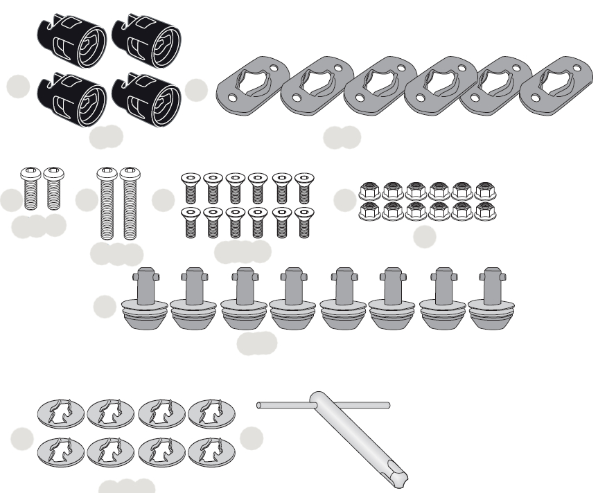 GIVI Rapid release kits 16RKIT
