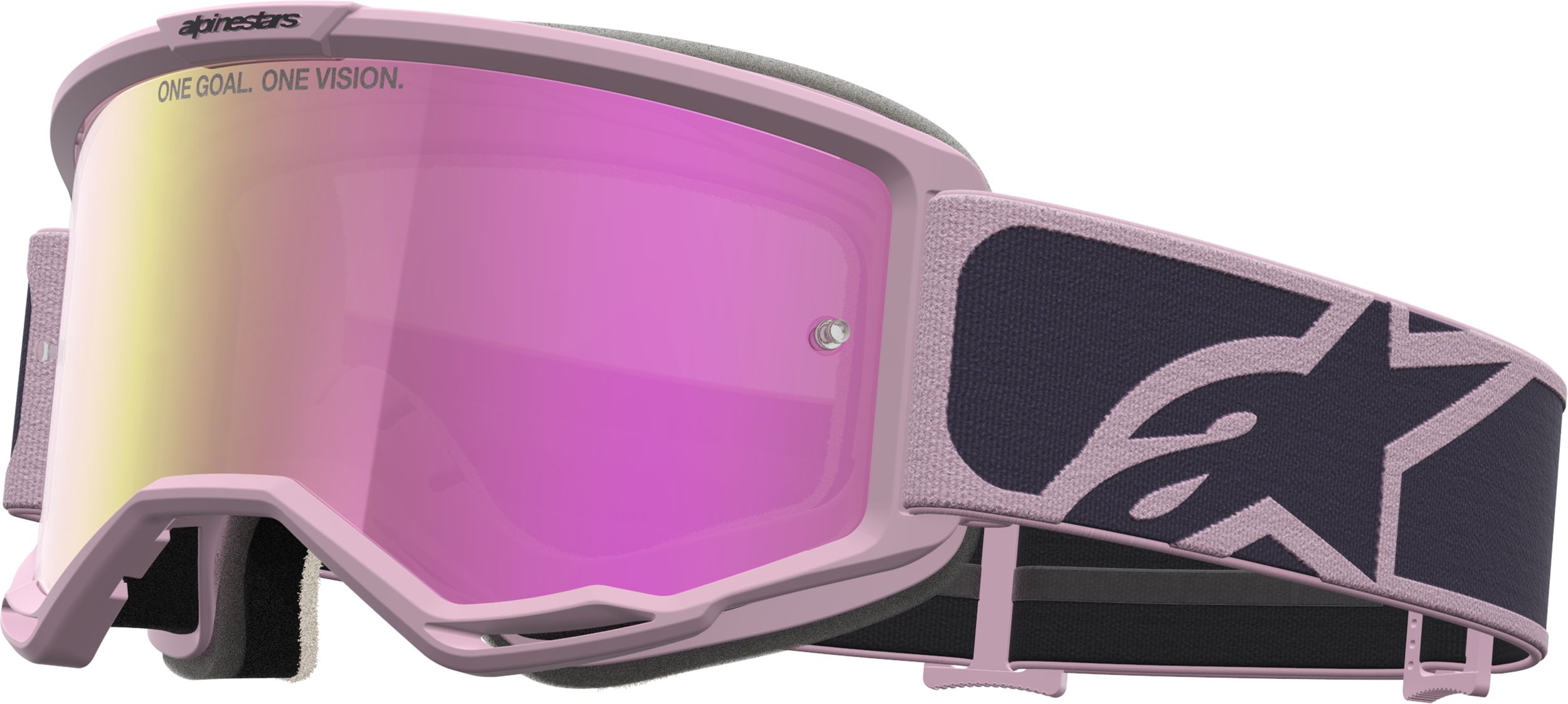 Cross goggles ALPINESTARS Vision 5 Rora Goggle Grey Stone-Old Pink-Mirror Pink