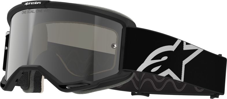 Cross goggles ALPINESTARS Vision 5 Corp 2 Goggle Black-White-Mirror Silver