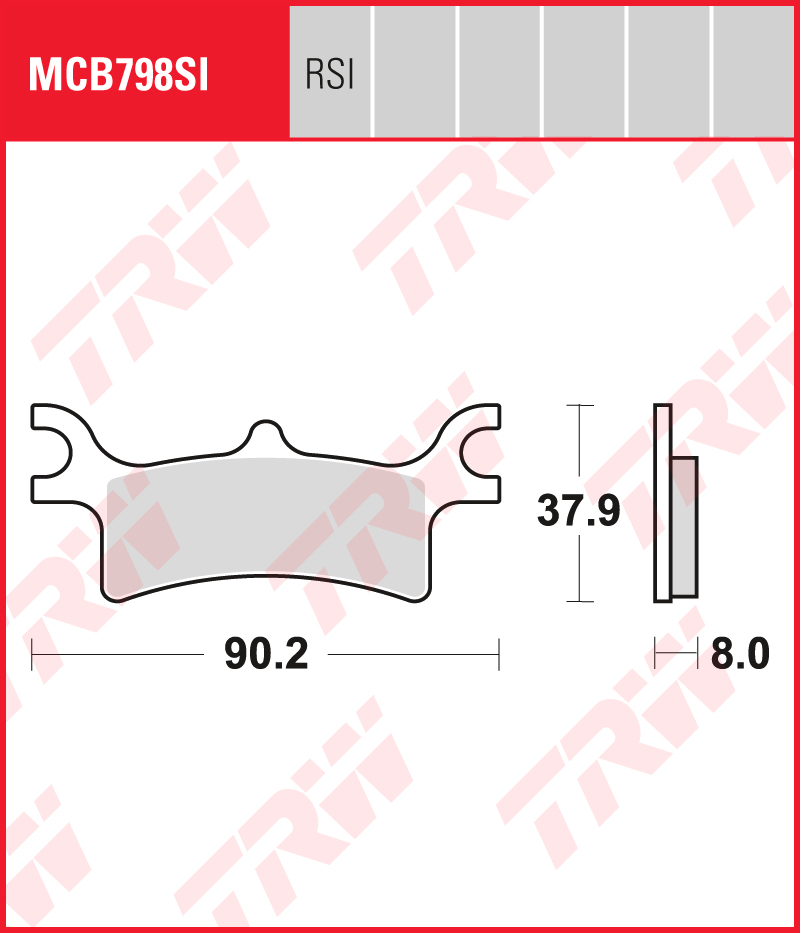 TRW Remblokken MCB798RSI Sinter competitie offroad
