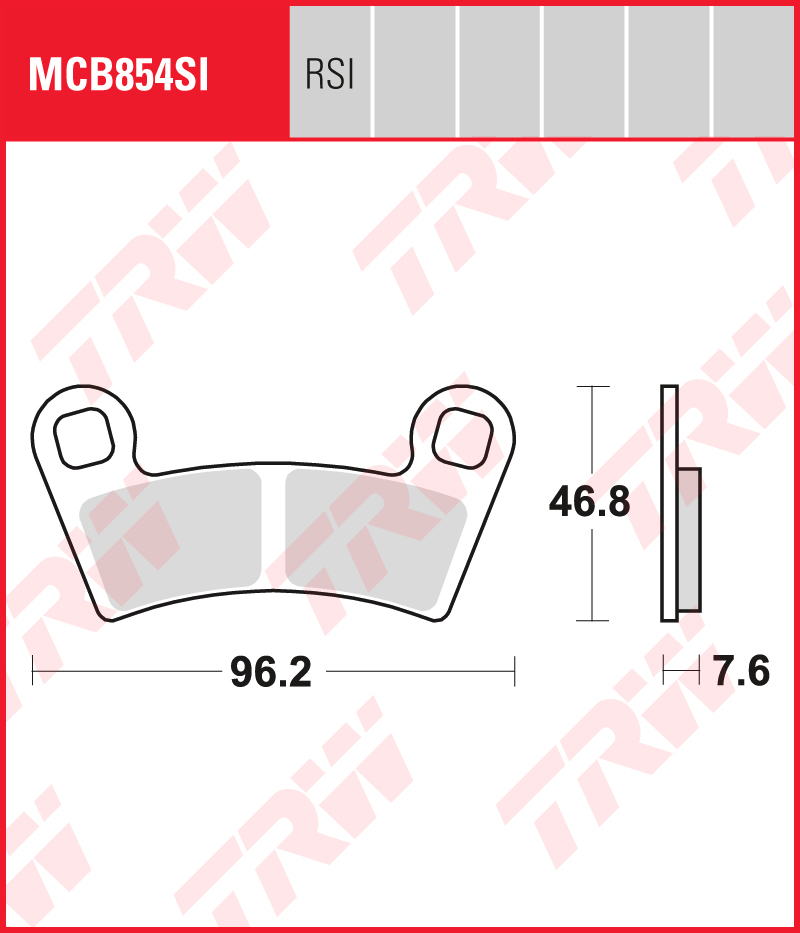TRW Remblokken MCB854RSI Sinter competitie offroad
