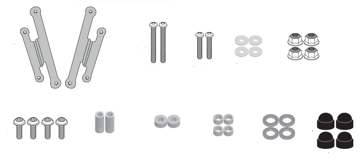 GIVI Bevestigingskit windscherm A4138A