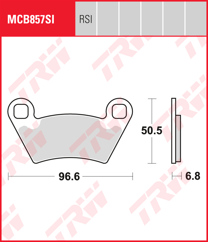 TRW Brake pads MCB857RSI