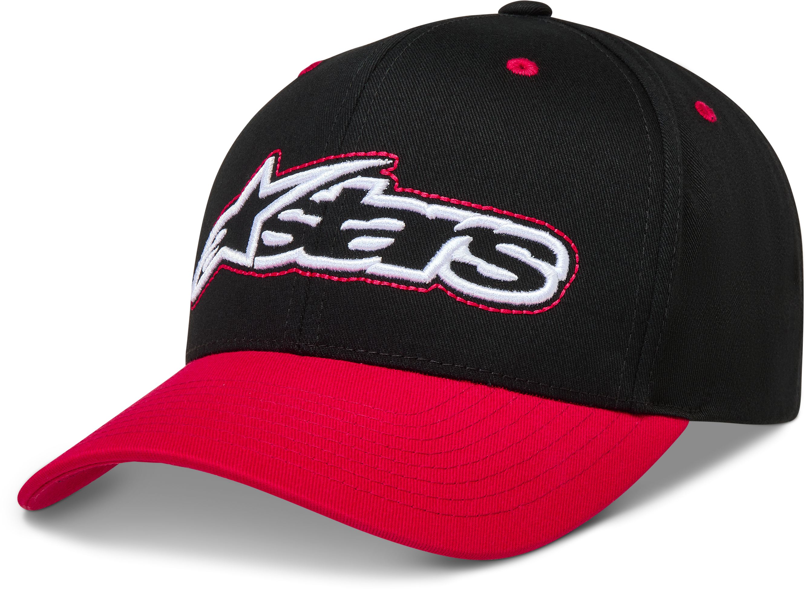 Petjes en mutsen ALPINESTARS Retro Snapback Hat Zwart-Rood