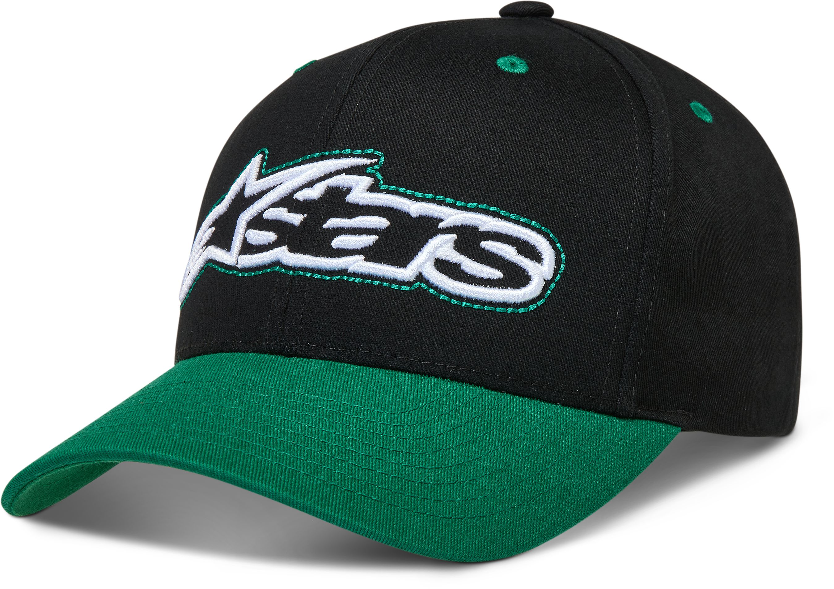 Petjes en mutsen ALPINESTARS Retro Snapback Hat Zwart-Groen