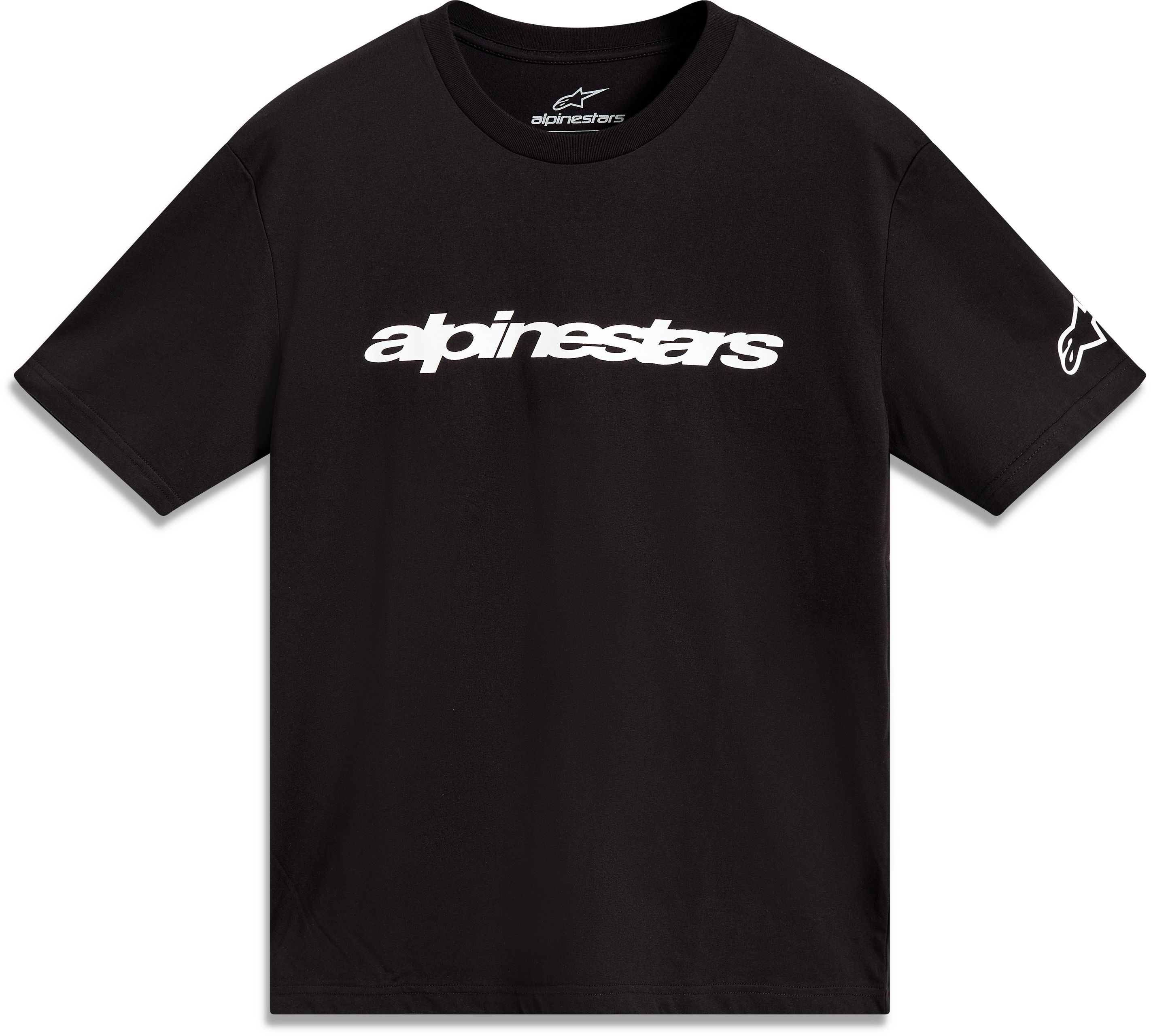 T-shirts en sweaters ALPINESTARS Race Wordmark SS CSF Tee Zwart-Wit