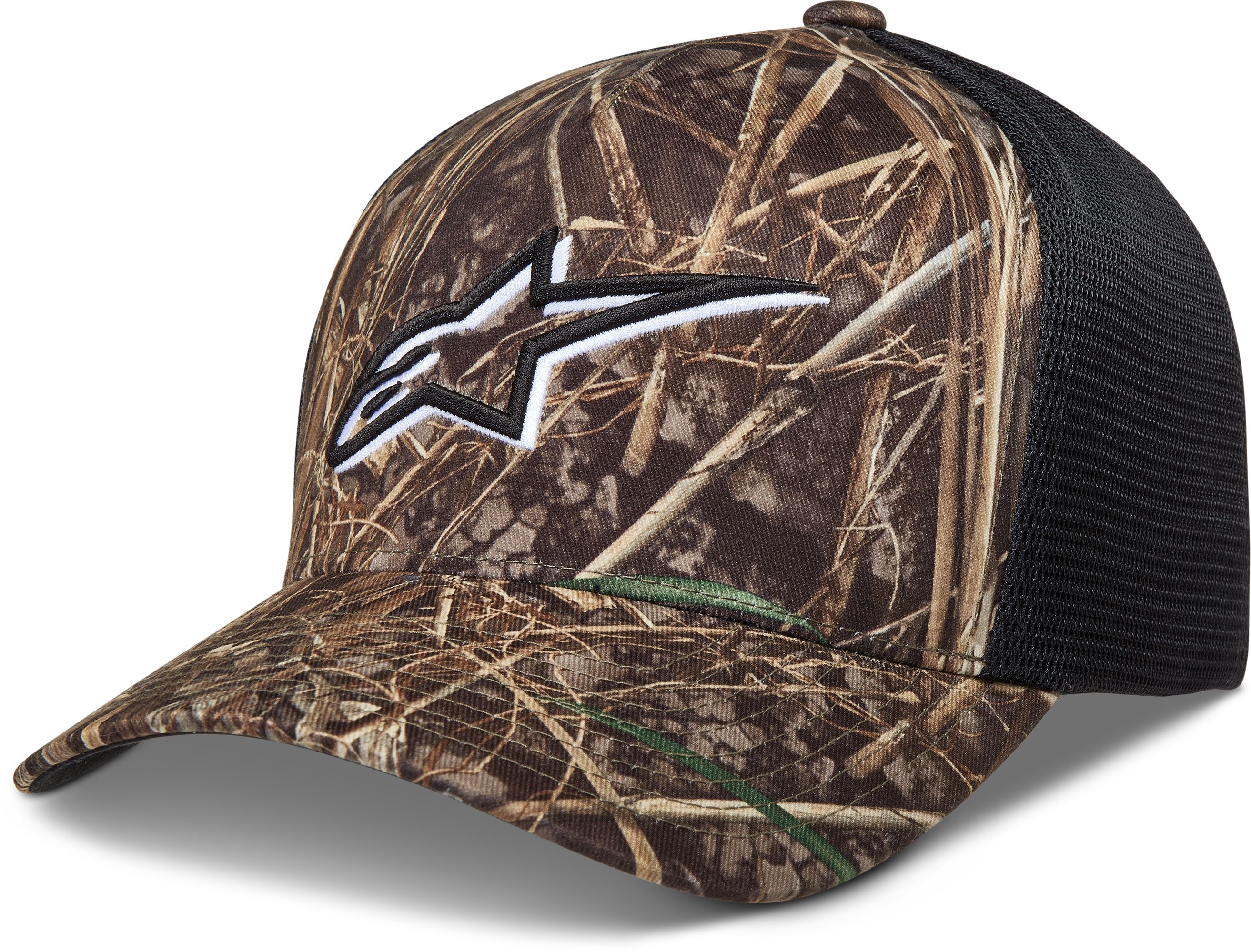 Petjes en mutsen ALPINESTARS Thicket Realtree Trucker Hat Camo-Zwart