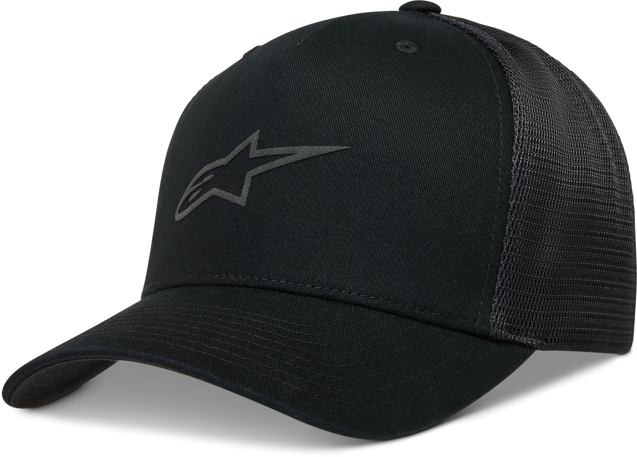 Petjes en mutsen ALPINESTARS Augment Trucker Hat Zwart-Zwart