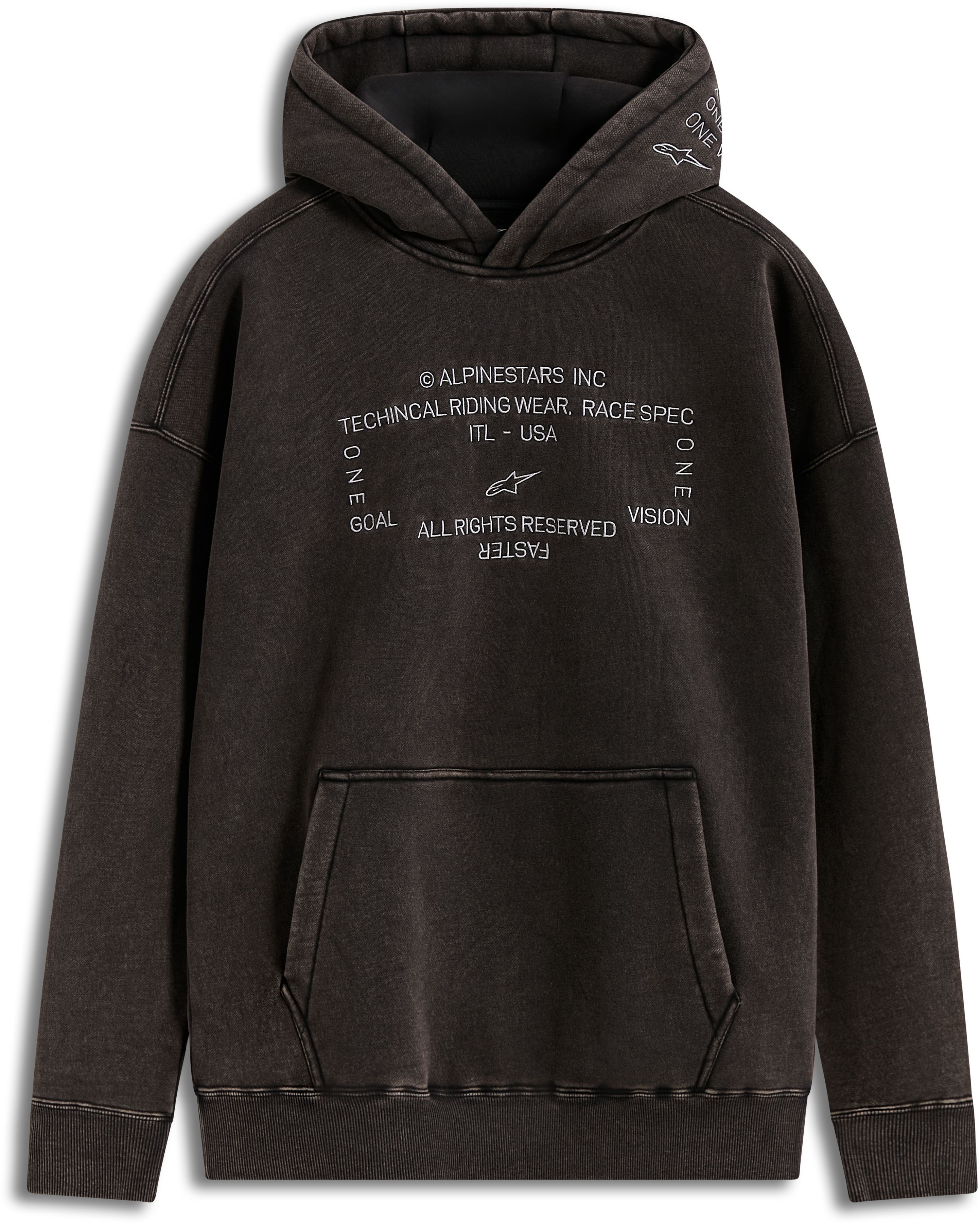 ALPINESTARS Infinite Washed Oversized Hoodie Washed Black
