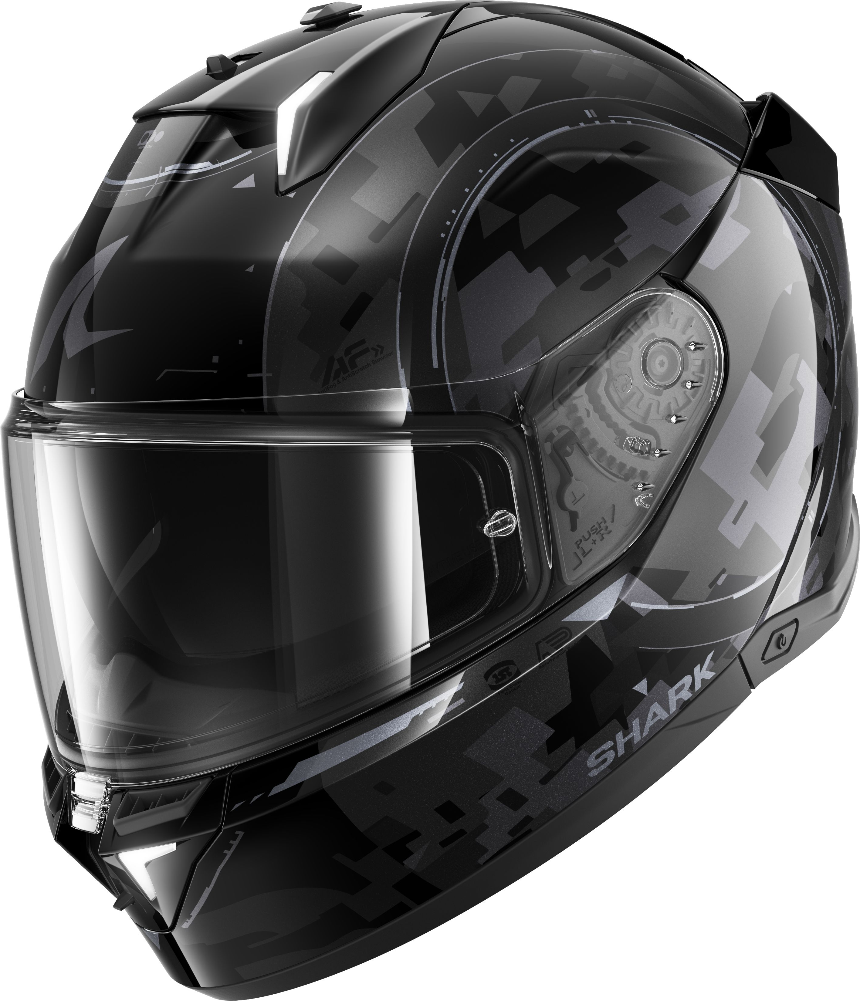 SHARK Skwal i3 Gang Black-Anthracite-Silver KAS