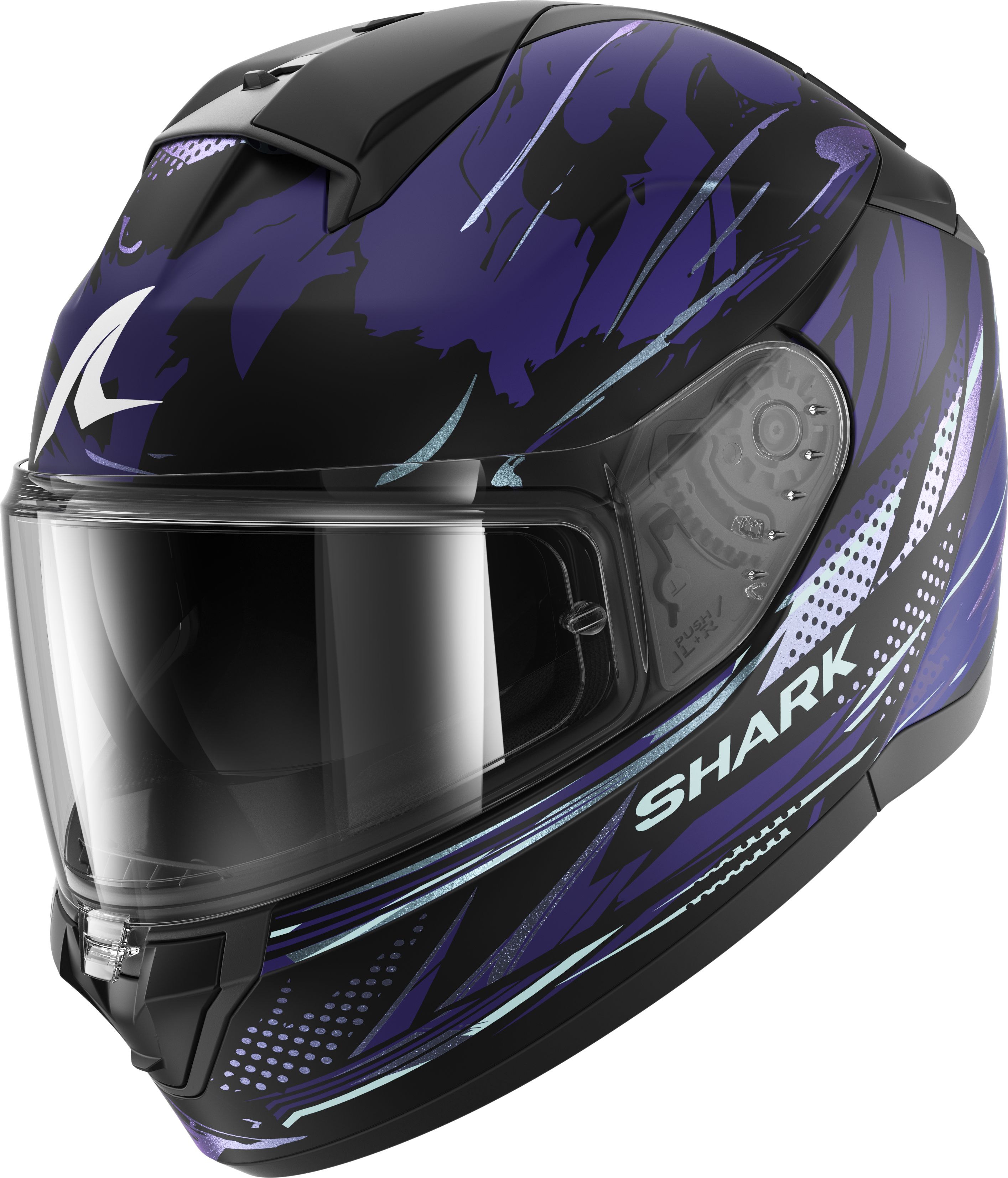 SHARK Ridill 2 Whizz Mat Zwart-Blauw-Glitter KBX