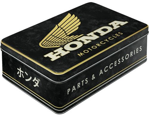 Tin boxes NOSTALGIC ART box flat Honda MC