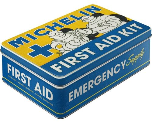 Tin boxes NOSTALGIC ART box flat Michelin