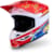Casque cross ALPINESTARS S-M3 Falcon Rouge Fluo-Blanc-Bleu-Jaune Fluo