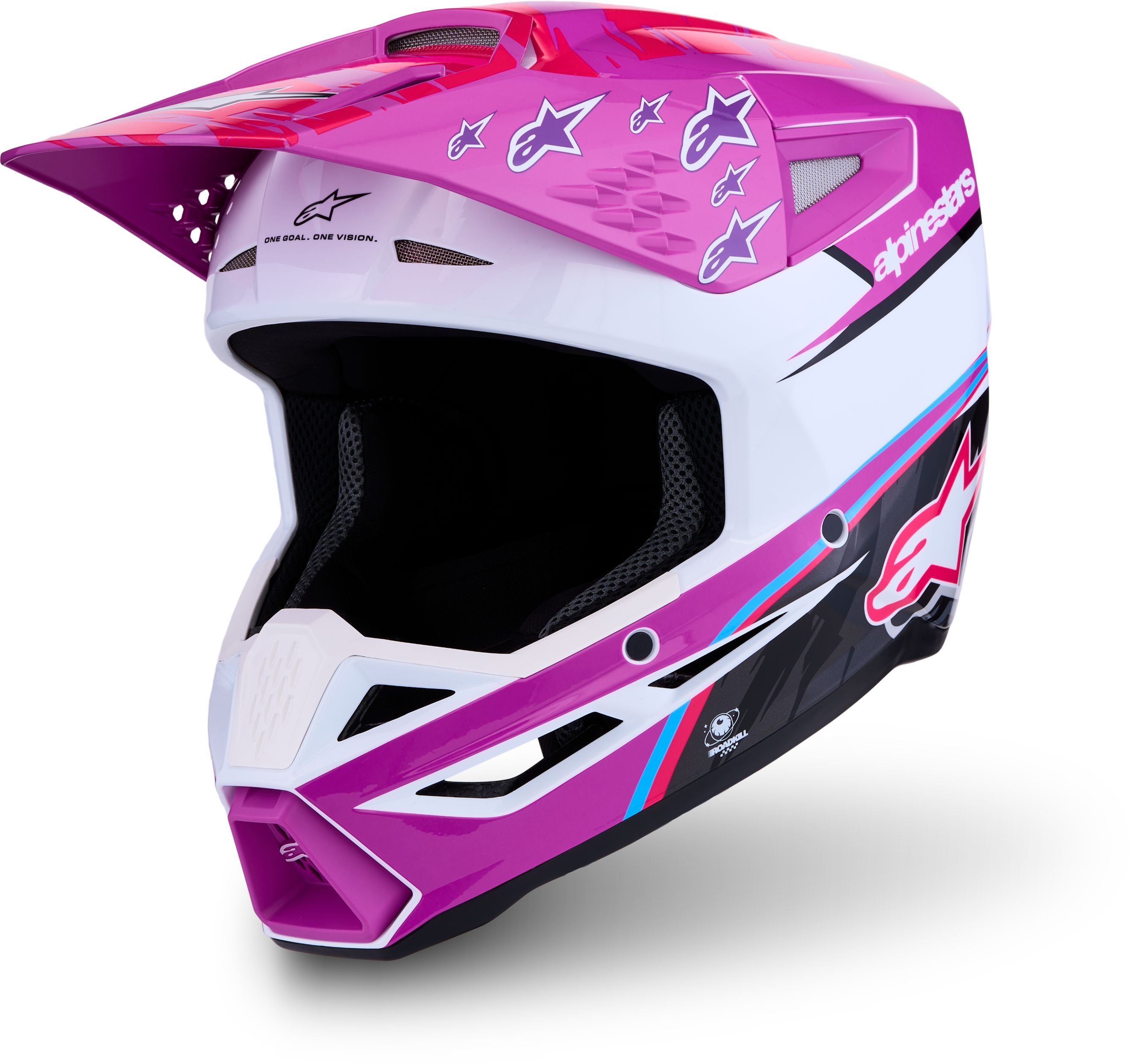 ALPINESTARS S-M3 Falcon Violet-Blanc-Noir-Rose Fluo