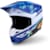 Casque cross ALPINESTARS S-M3 Falcon Bleu-Blanc-Noir-Rose Fluo-Jaune Fluo