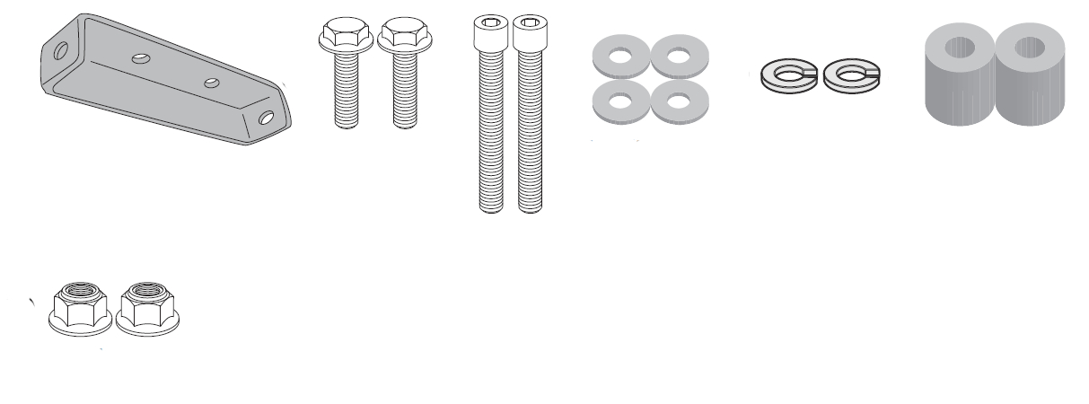 Motorcycle-specific mounts GIVI Additional mounting kit 5155KIT