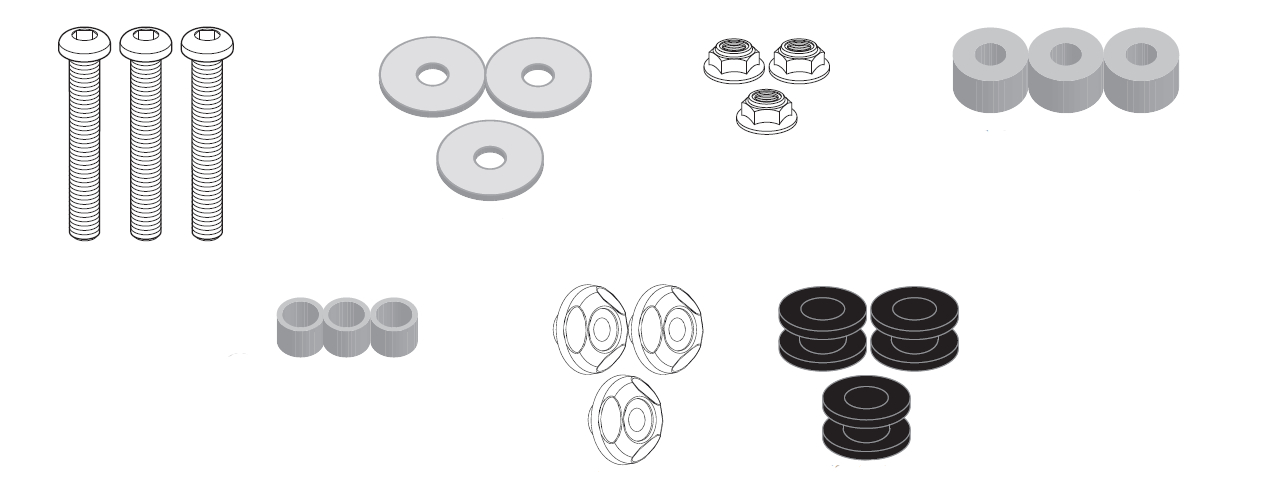 GIVI Bevestigingskit windscherm D7608KIT