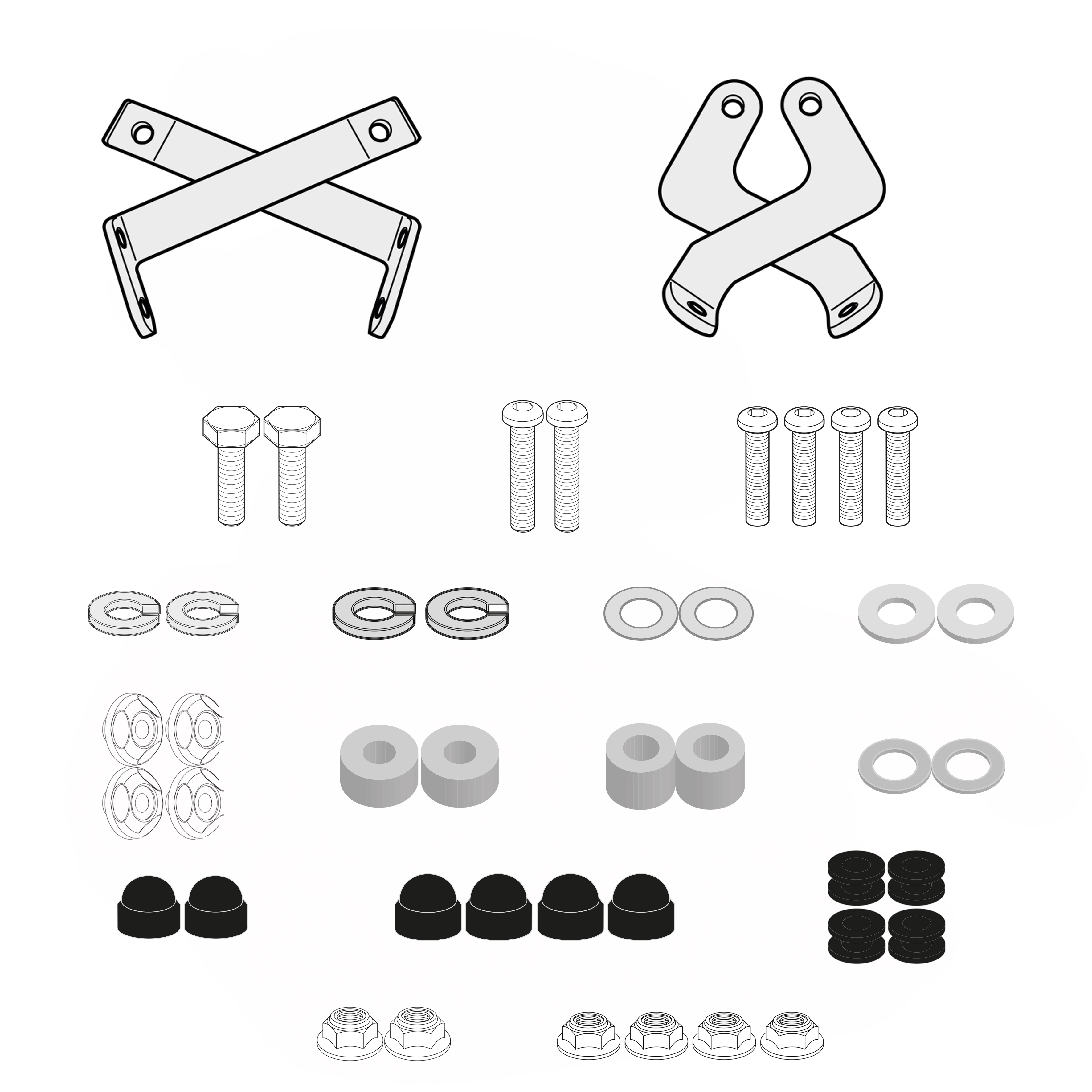 GIVI Windshield mounting kit A6131A