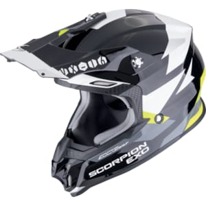 Crosshelm SCORPION VX-16 Evo Air Rod Zwart-Fluo geel