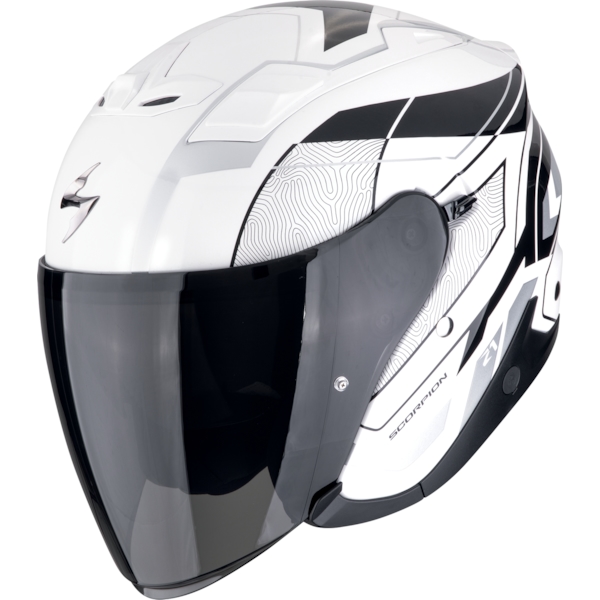 SCORPION EXO-Z1 Vue Blanc-Noir-Argent