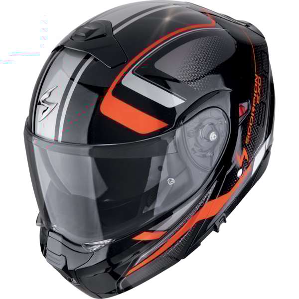 SCORPION EXO-930 Evo Ardens Noir métallisé-Rouge