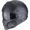 SCORPION EXO-Combat II Spiderweb Matt Black-Silver