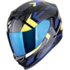 SCORPION EXO-520 Evo Air Sensus Zwart-Blauw-Fluo geel