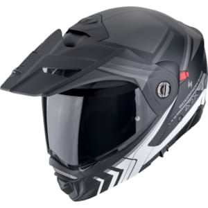 Modular helmet SCORPION ADX-2 Lewis Matt Black-Silver
