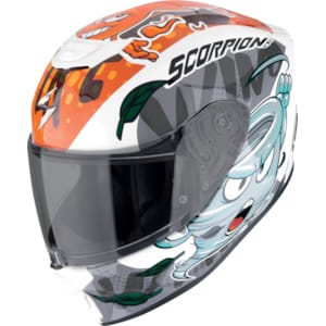 Children's motorcycle helmet SCORPION EXO-Jnr The 4-elements White-Blue-Orange