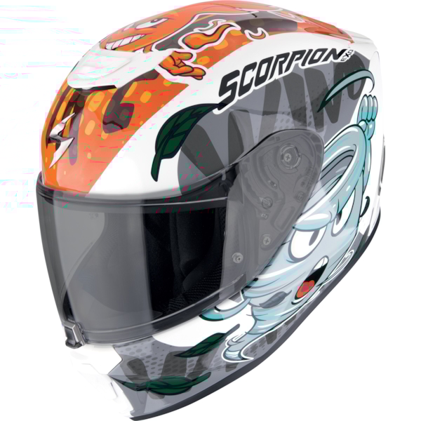 SCORPION EXO-Jnr The 4-elements Wit-Blauw-Oranje