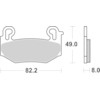 BREMBO Plaquettes de frein moto Route Métal Fritté 07BB42SA