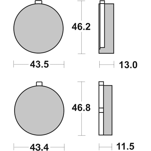 BREMBO Plaquettes de frein moto Route Organique 07SU0526