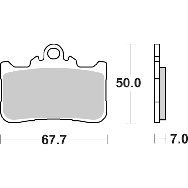 BREMBO Brake Pads Road Sintered 07HO72SA