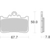 BREMBO Plaquettes de frein moto Route Métal Fritté 07HO72SA
