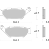 BREMBO Plaquettes de frein moto Route Métal Fritté 07KS07SA
